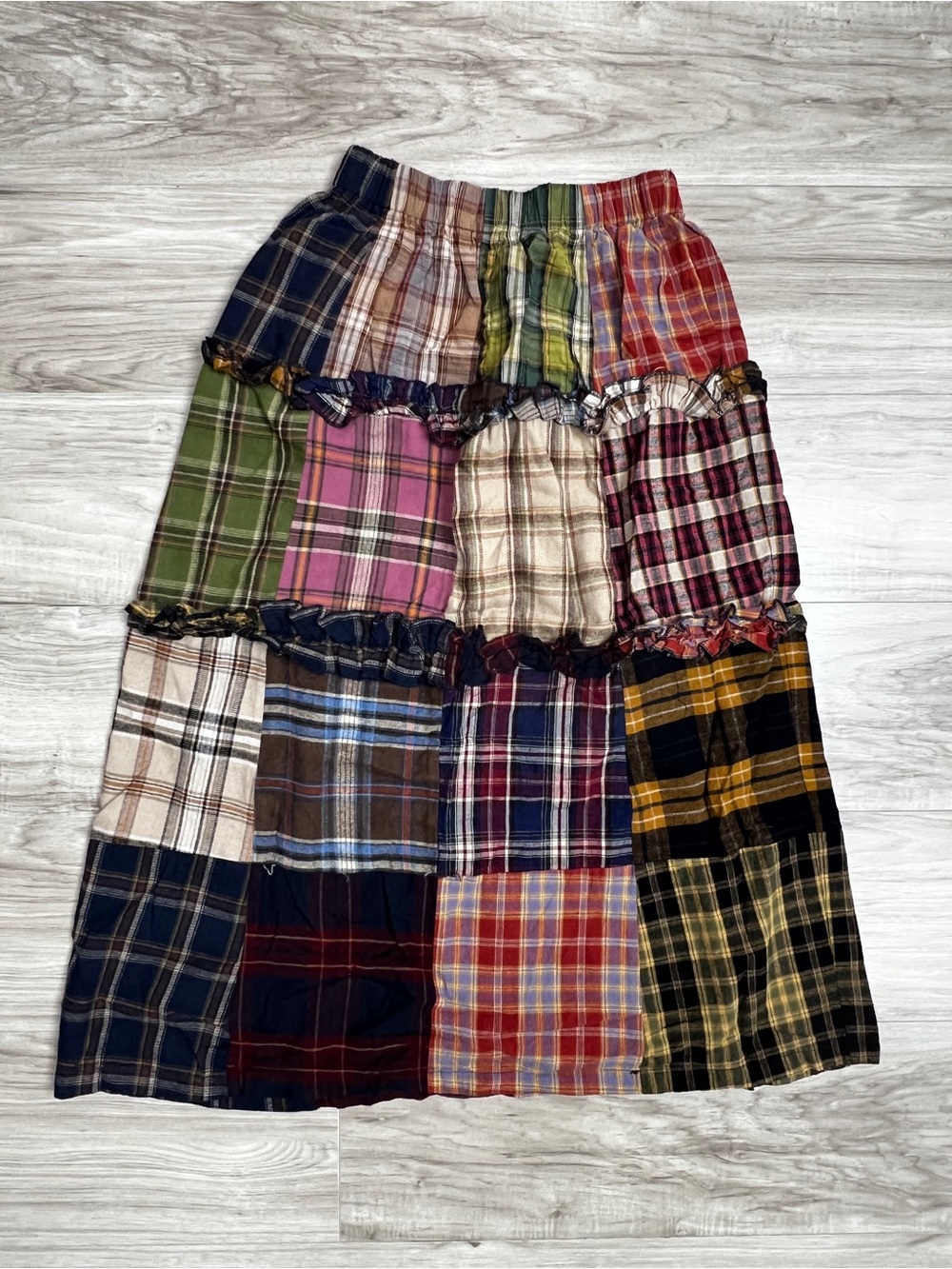 Jaded Gypsy Plaid To Meet You Skirt Size O/S